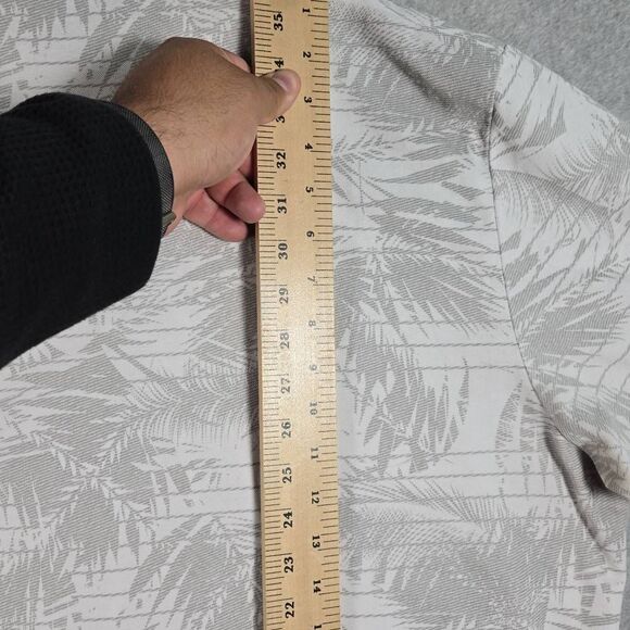 Travis Mathew Golf Polo Shirt 2XL Performance Stretch Floral Striped - Picture 7 of 10